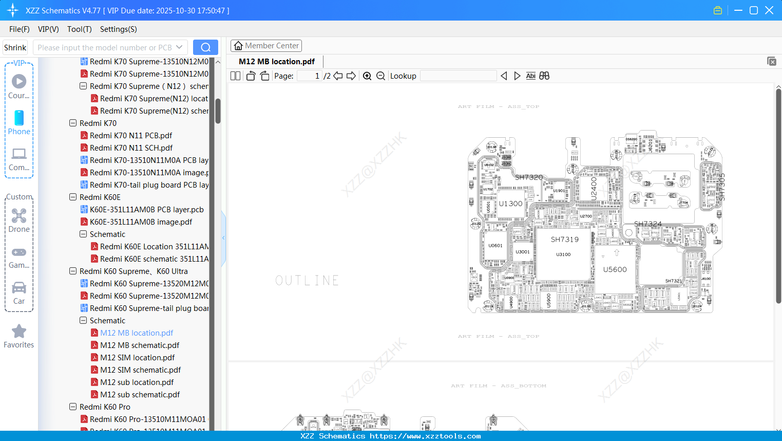 Xiaomi Redmi M12 MB Location